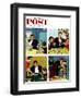 "Night Raid" Saturday Evening Post Cover, November 6, 1954-Richard Sargent-Framed Giclee Print