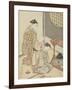 Night Rain of the Tea Stand , from the series Eight Views of the Parlor , c.1766-Suzuki Harunobu-Framed Giclee Print