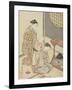 Night Rain of the Tea Stand , from the series Eight Views of the Parlor , c.1766-Suzuki Harunobu-Framed Giclee Print