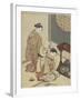 Night Rain on the Tea Stand, after 1766-Suzuki Harunobu-Framed Giclee Print