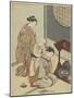 Night Rain on the Tea Stand, after 1766-Suzuki Harunobu-Mounted Giclee Print