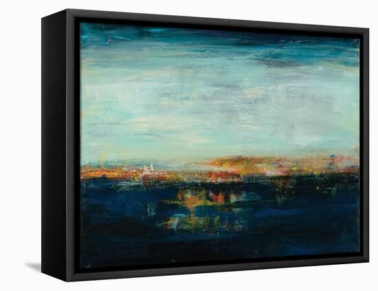Night Reflection-Nikki Dilbeck-Framed Stretched Canvas