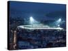 Night Rugby, Carisbrook, Dunedin, New Zealand-David Wall-Stretched Canvas