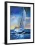 Night Sail-Craig Trewin Penny-Framed Art Print