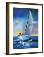 Night Sail-Craig Trewin Penny-Framed Art Print