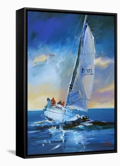 Night Sail-Craig Trewin Penny-Framed Stretched Canvas