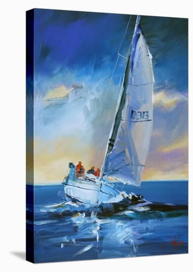Night Sail-Craig Trewin Penny-Stretched Canvas