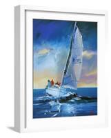 Night Sail-Craig Trewin Penny-Framed Art Print