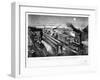 Night Scene at an American Railway Junction-Parson and Atwater-Framed Giclee Print