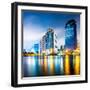 Night Scene Cityscape-fotoslaz-Framed Photographic Print