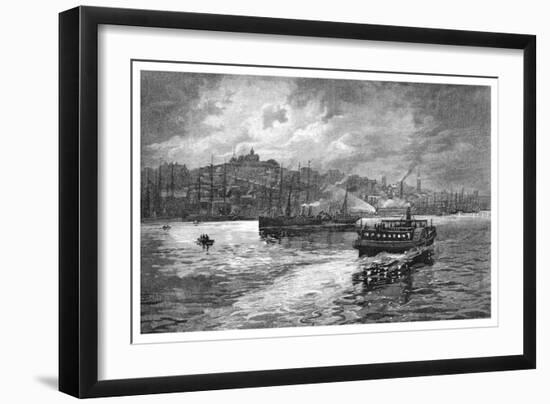 Night Scene, Darling Harbour, Sydney, New South Wales, Australia, 1886-Frederic B Schell-Framed Giclee Print