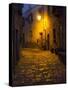 Night Scene from the Streets of Montefillairi Chianti Tuscany-Terry Eggers-Stretched Canvas