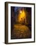 Night Scene from the Streets of Montefillairi Chianti Tuscany-Terry Eggers-Framed Photographic Print