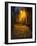 Night Scene from the Streets of Montefillairi Chianti Tuscany-Terry Eggers-Framed Photographic Print