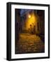 Night Scene from the Streets of Montefillairi Chianti Tuscany-Terry Eggers-Framed Photographic Print