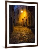 Night Scene from the Streets of Montefillairi Chianti Tuscany-Terry Eggers-Framed Photographic Print