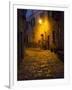 Night Scene from the Streets of Montefillairi Chianti Tuscany-Terry Eggers-Framed Photographic Print