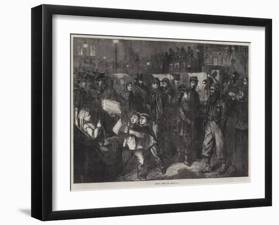 Night Scene in Bordeaux-Frederick Barnard-Framed Giclee Print