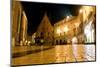 Night Scene in Krakow, Poland-pavel klimenko-Mounted Photographic Print