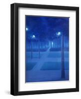Night Scene in the Parc Royal, Brussels, 1897-William Degouve De Nuncques-Framed Giclee Print
