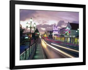 Night Scene of Oranjestad, Aruba, Caribbean-Robin Hill-Framed Photographic Print