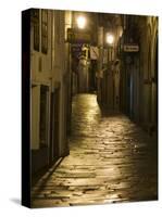 Night Scene, Santiago De Compostela, Galicia, Spain-R H Productions-Stretched Canvas