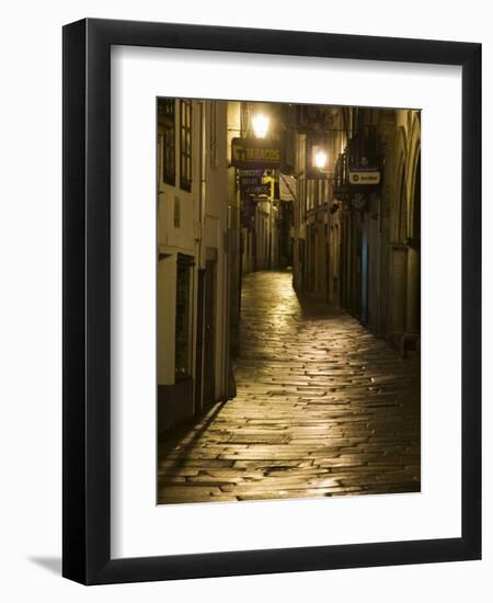 Night Scene, Santiago De Compostela, Galicia, Spain-R H Productions-Framed Photographic Print