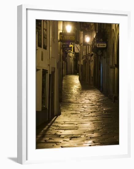 Night Scene, Santiago De Compostela, Galicia, Spain-R H Productions-Framed Photographic Print