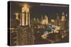 Night Scene, Wacker Drive, Chicago, Illinois-null-Stretched Canvas