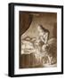 Night Scene: Woman Feeding Her Child (Pen and Wash in Brown Ink over Graphite)-Maxwell Gordon Lightfoot-Framed Giclee Print