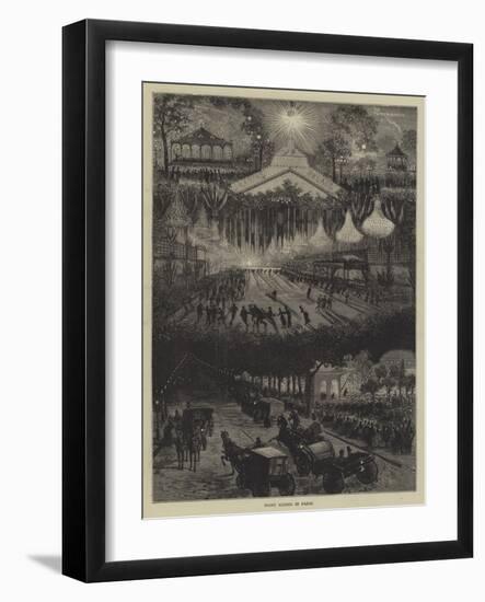 Night Scenes in Paris-null-Framed Giclee Print