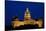 Night shot of Iowa State Capital and dome, Des Moines, Iowa-null-Stretched Canvas
