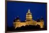 Night shot of Iowa State Capital and dome, Des Moines, Iowa-null-Framed Photographic Print