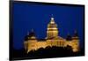 Night shot of Iowa State Capital and dome, Des Moines, Iowa-null-Framed Photographic Print