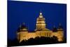 Night shot of Iowa State Capital and dome, Des Moines, Iowa-null-Mounted Photographic Print