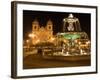 Night Shot of Plaza De Armas, Cusco, Peru-Diane Johnson-Framed Photographic Print