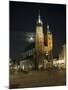 Night Shot of Saint Mary's Church or Basilica, Unesco World Hertitage Site, Poland-Robert Harding-Mounted Photographic Print