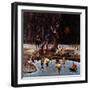 "Night Skating," December 16, 1944-John Falter-Framed Premium Giclee Print