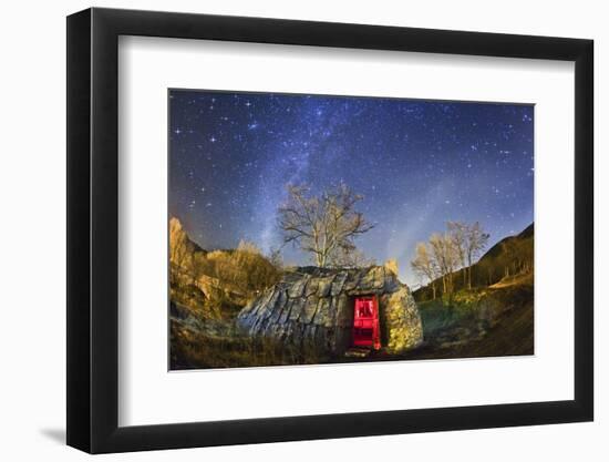 Night sky and coaling house-null-Framed Photographic Print