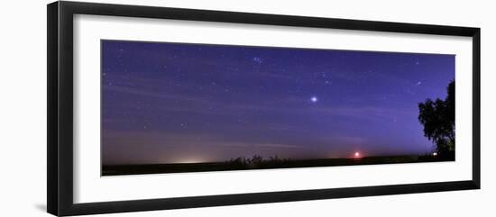 Night sky and setting Moon-null-Framed Photographic Print