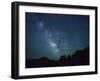 Night Sky at Goblin Valley State Park, Colorado Plateau, Utah, USA-Christian Heeb-Framed Photographic Print