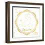 Night Sky Capricorn White and Gold-Sara Zieve Miller-Framed Art Print