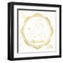 Night Sky Capricorn White and Gold-Sara Zieve Miller-Framed Art Print