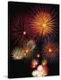 Night Sky Filled with Fireworks-Bill Ross-Stretched Canvas