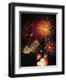 Night Sky Filled with Fireworks-Bill Ross-Framed Photographic Print