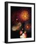 Night Sky Filled with Fireworks-Bill Ross-Framed Photographic Print