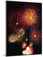 Night Sky Filled with Fireworks-Bill Ross-Mounted Photographic Print