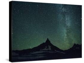 Night Sky over Glacier National Park, Montana.-Steven Gnam-Stretched Canvas