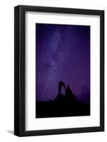 Night sky over Stone arch, called the Julia arch, Chad-Enrique Lopez-Tapia-Framed Photographic Print