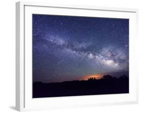 Night Sky, Sunset Crater National Monument, Arizona, USA-Christian Heeb-Framed Photographic Print